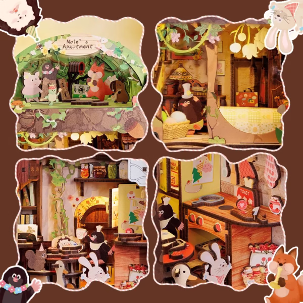 Mole's Apartment Book Nook Kit