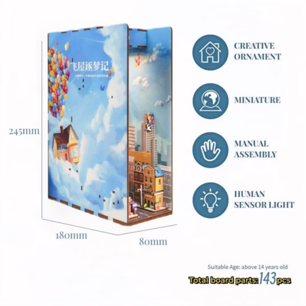Flying House Chasing Dreams Book Nook Kit