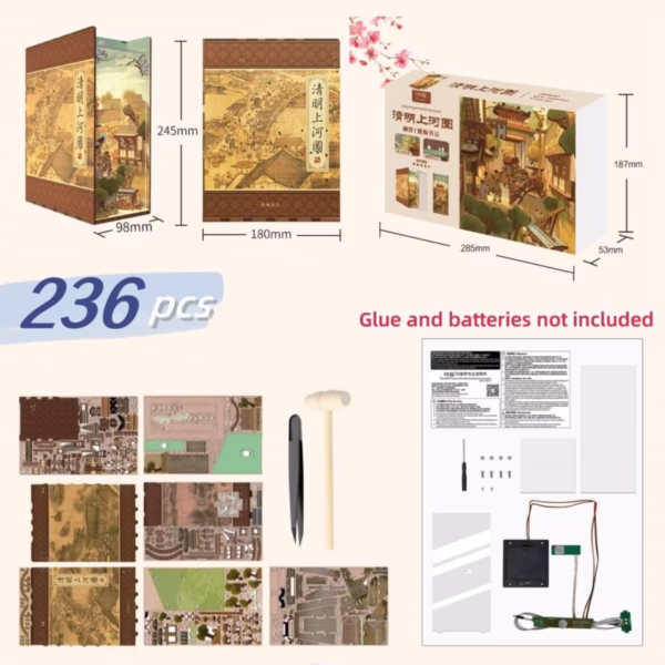 Along the River During the Qingming Festival DIY Book Nook Kit