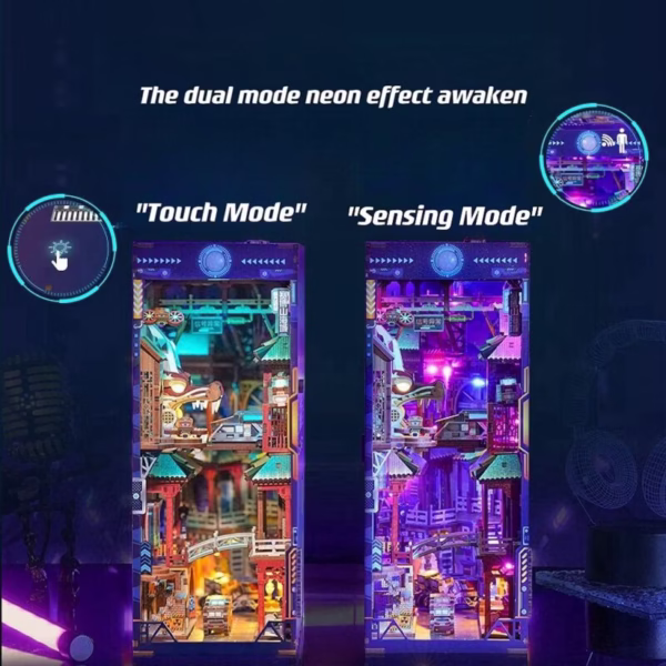 Cyberpunk Chinatown Book Nook Kit