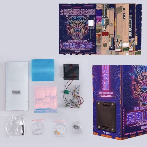 Cyberpunk Chinatown Book Nook Kit