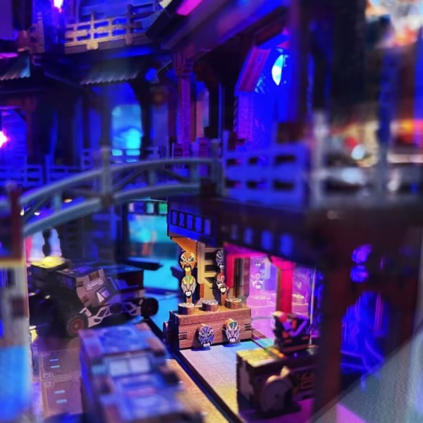 Cyberpunk Chinatown Book Nook Kit