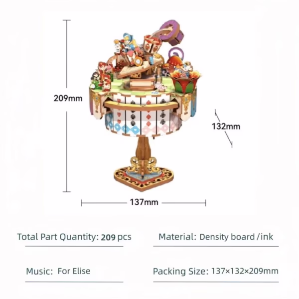 Alice in Wonderland DIY Music Box Kit