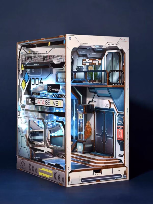 Cyberpunk Alien Hub DIY Book Nook Kit