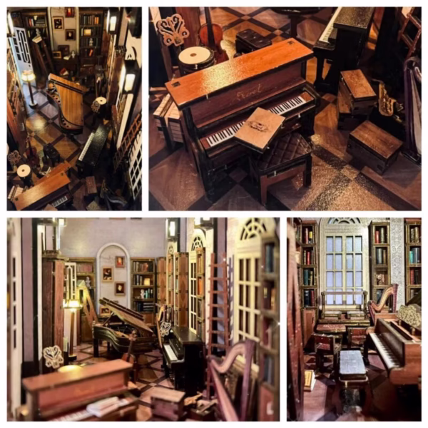 Secret Piano Room DIY Book Nook Kit