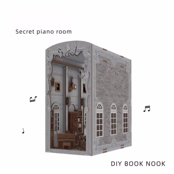 Secret Piano Room DIY Book Nook Kit
