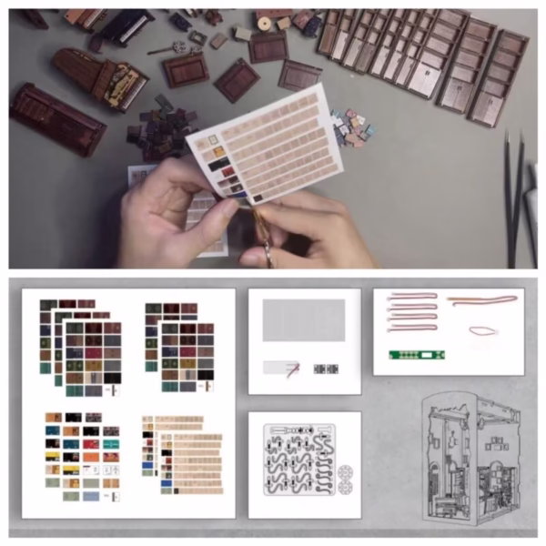 Secret Piano Room DIY Book Nook Kit