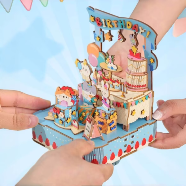 Cat Happy Birthday DIY Music Box Kit