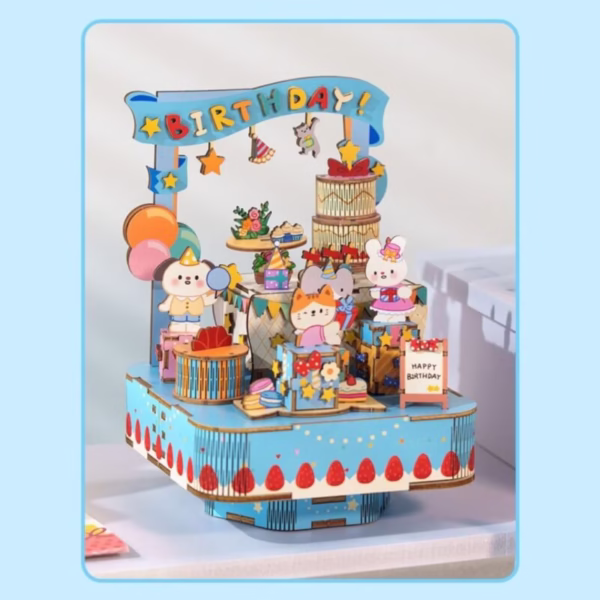Cat Happy Birthday DIY Music Box Kit