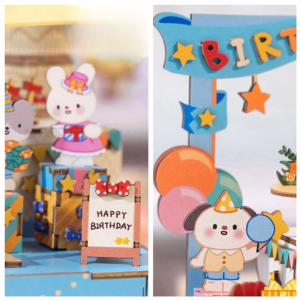 Cat Happy Birthday DIY Music Box Kit