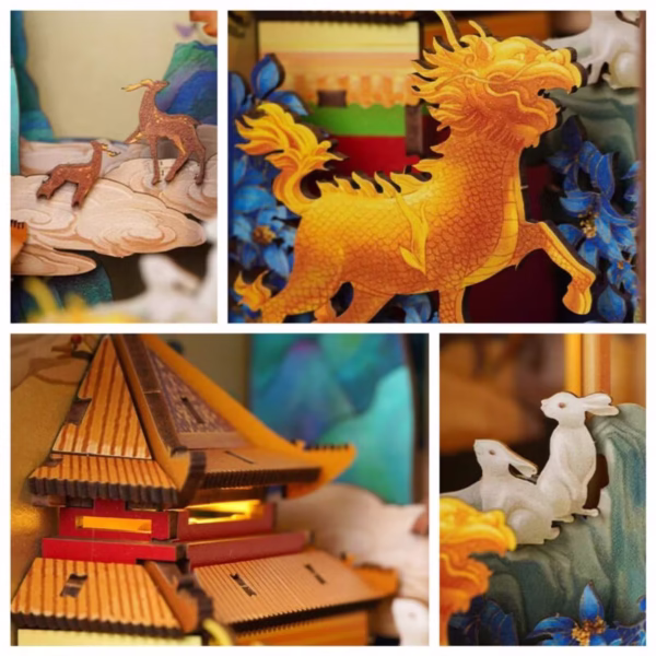 Kirin in the Forbidden City DIY Book Nook Kit