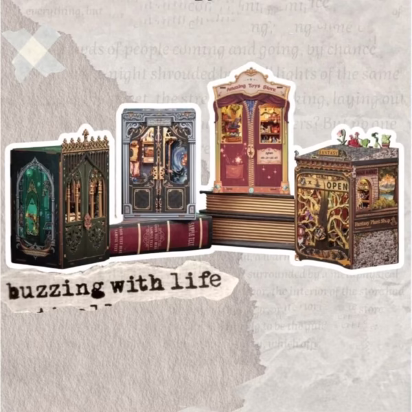Mini Magic House Miniature Doll House DIY Book Nook Kit