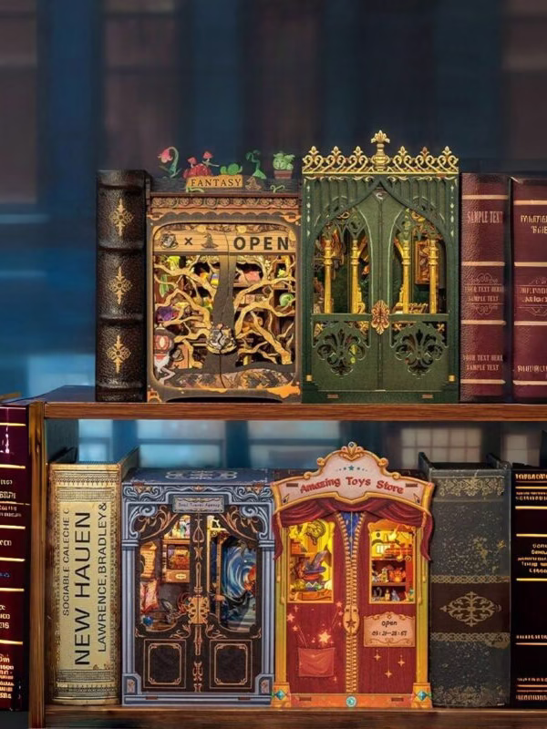 2024/08/1000237134.jpg Mini Magic House Miniature Doll House DIY Book Nook Kit