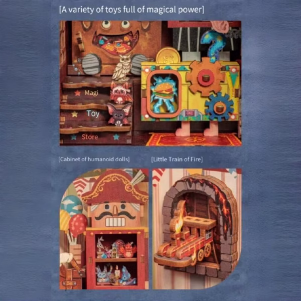 Mini Magic House Miniature Doll House DIY Book Nook Kit