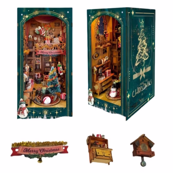 Christmas Jingo Cabin DIY Book Nook Kit
