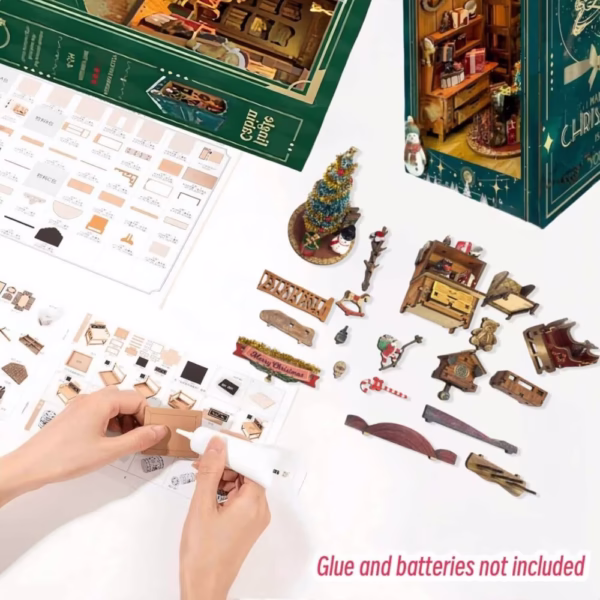Christmas Jingo Cabin DIY Book Nook Kit