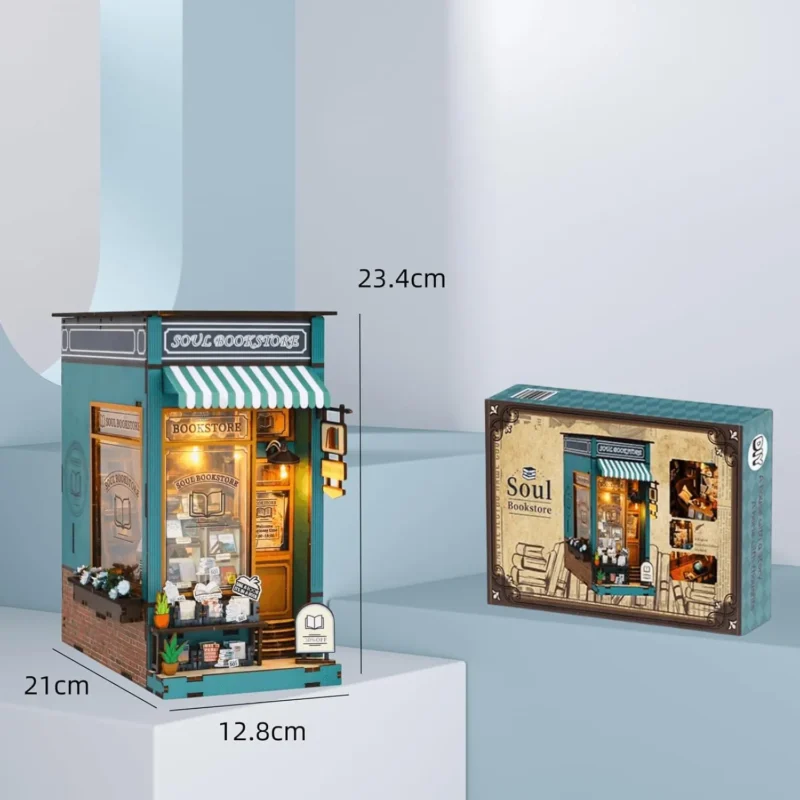 Soul Bookstore Café Wide DIY Book Nook Kit