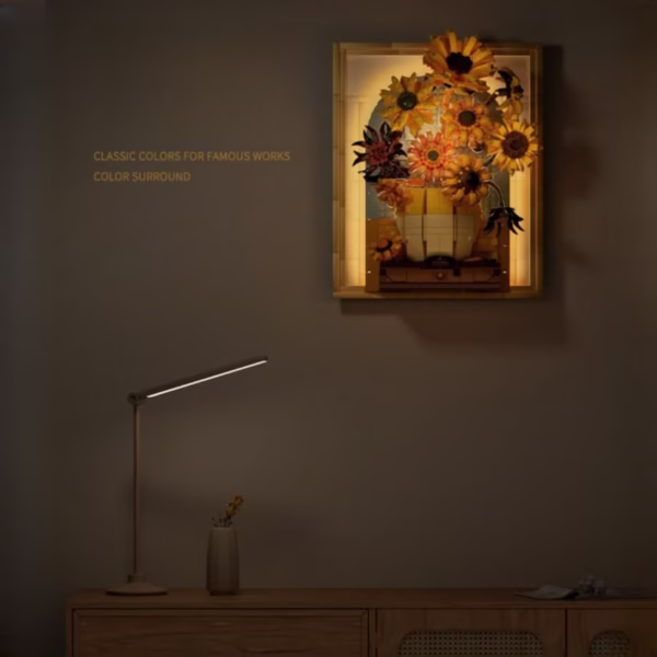Artist Van gogh's Sunflower Building Blocks