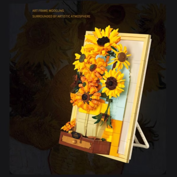 Artist Van gogh's Sunflower Building Blocks