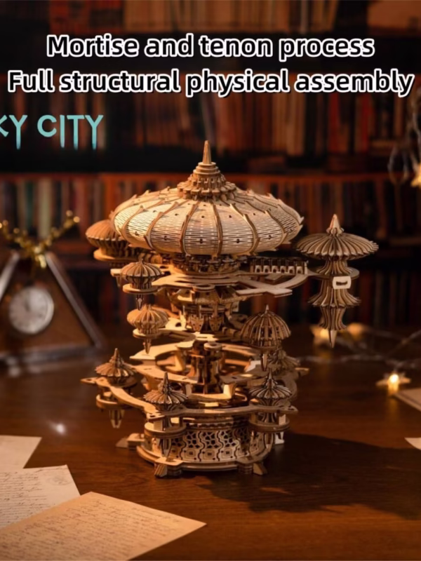 Castle In The Sky DIY 3D Puzzle Music Box Kit
