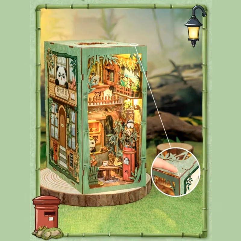 Panda Book Shop DIY Book Nook Kit