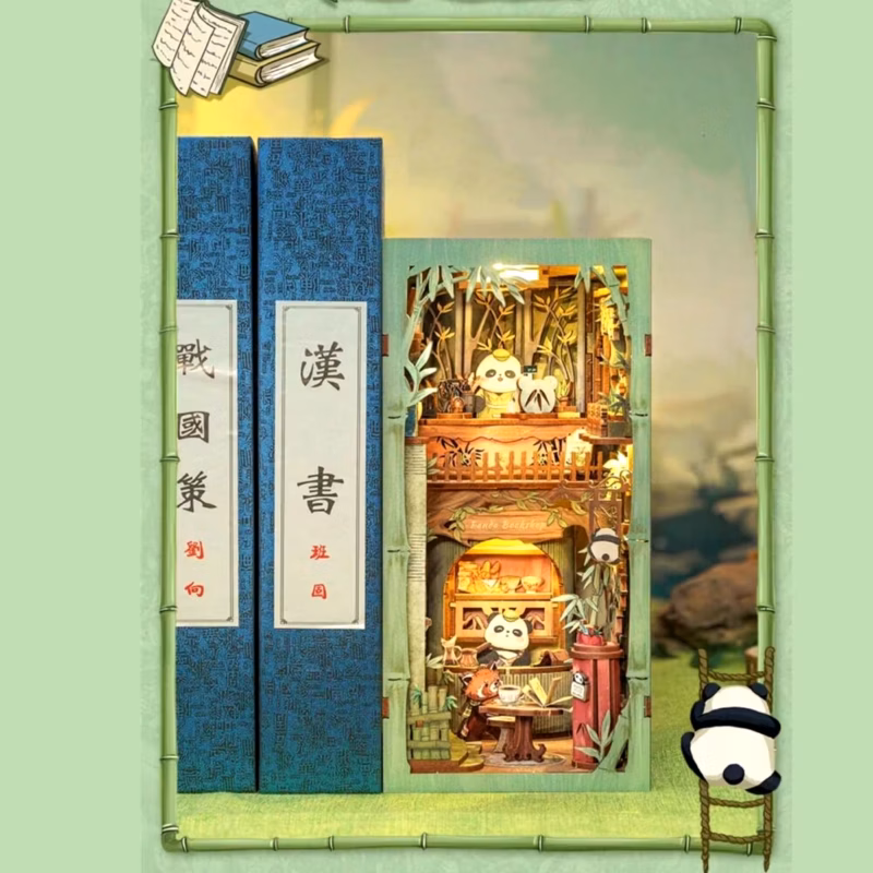 Panda Book Shop DIY Book Nook Kit