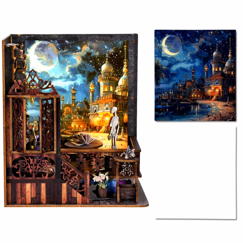 Magic House DIY Light Printing Dollhouse Kit