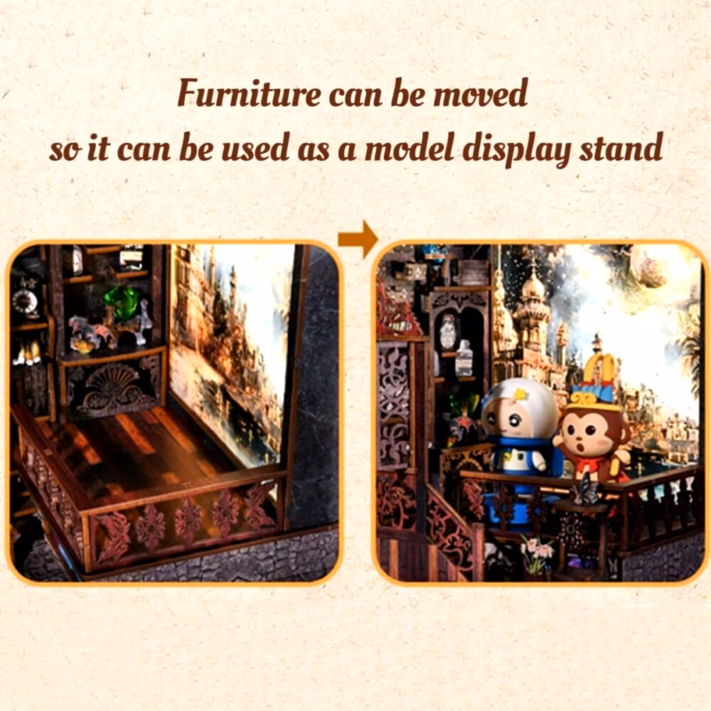 Magic House DIY Light Printing Dollhouse Kit