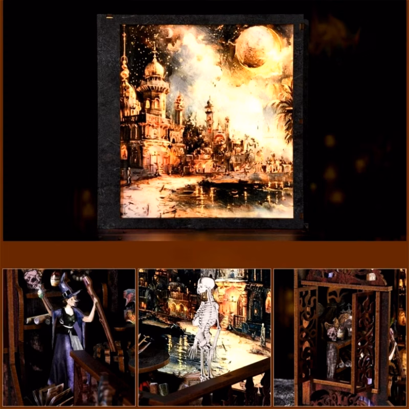 Magic House DIY Light Printing Dollhouse Kit