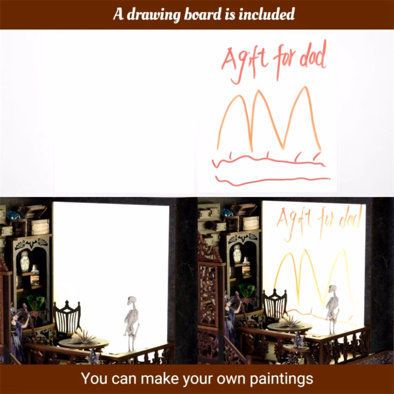 Magic House DIY Light Printing Dollhouse Kit