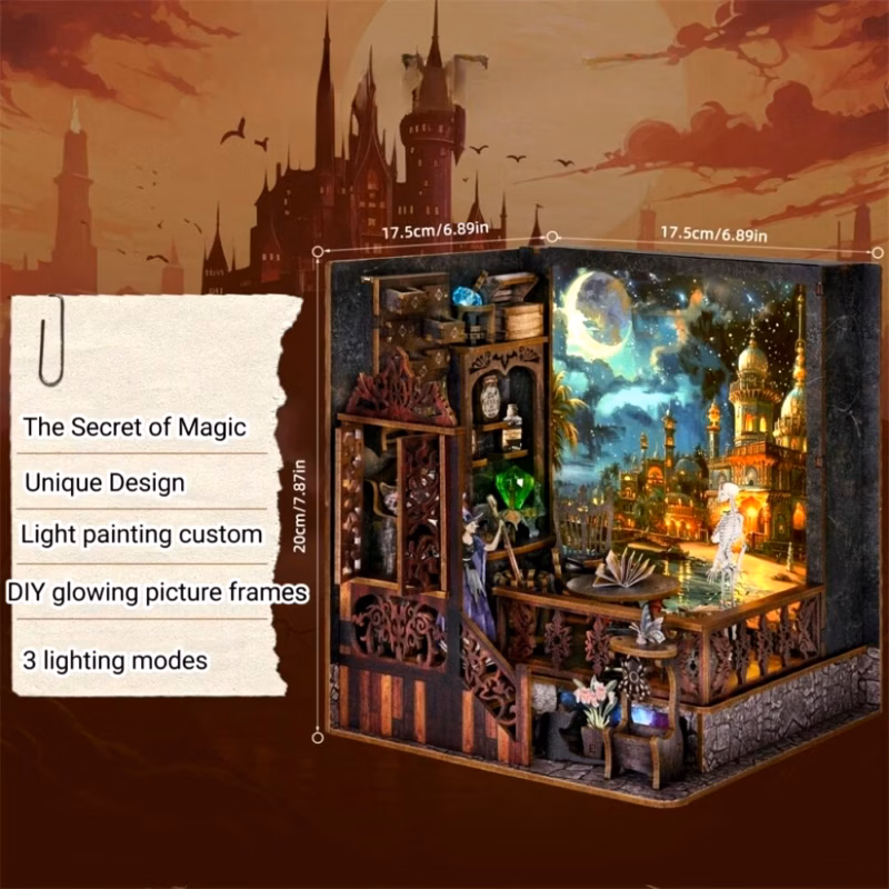 Magic House DIY Light Printing Dollhouse Kit