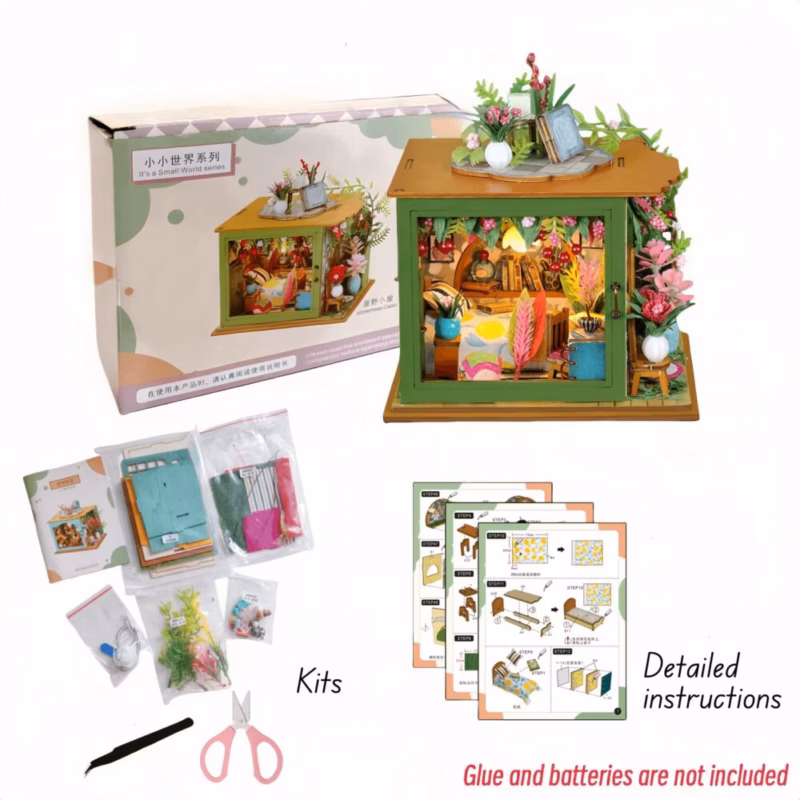 Arrietty's Borrower's House and Kitchen DIY Dollhouse Kit