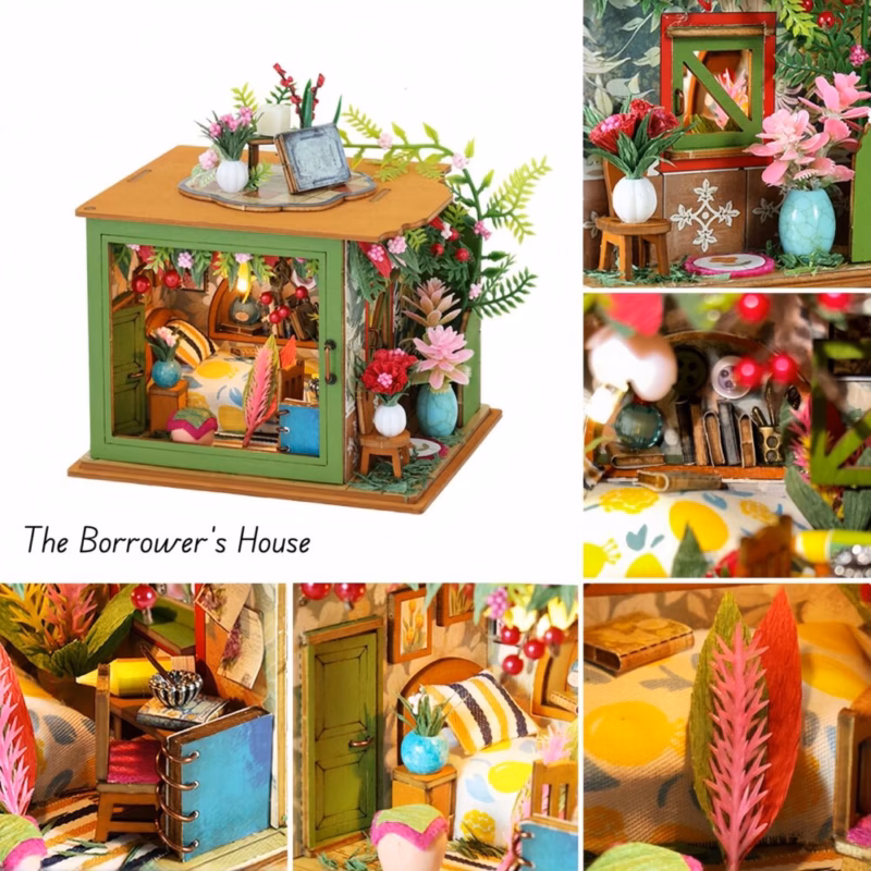 Arrietty's Borrower's House and Kitchen DIY Dollhouse Kit