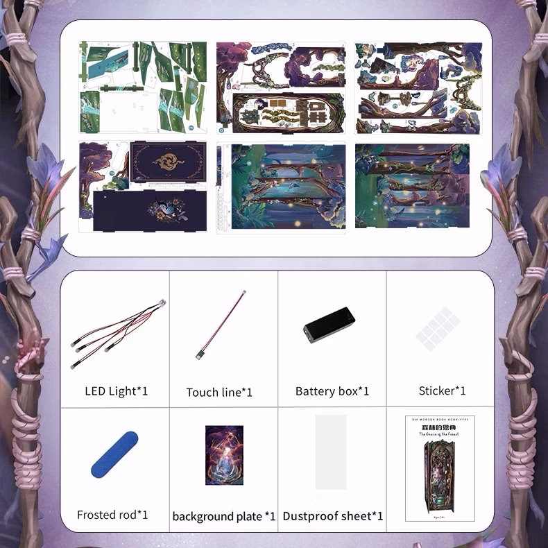 Fantastic Secret Forest Unicorn DIY Book Nook Kit