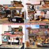 1:64 DIY Wild West Frontier Town Old Barn Scale Diorama Scene Kits American Garage