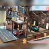 1:64 DIY Wild West Frontier Town Old Barn Scale Diorama Scene Kits American Garage