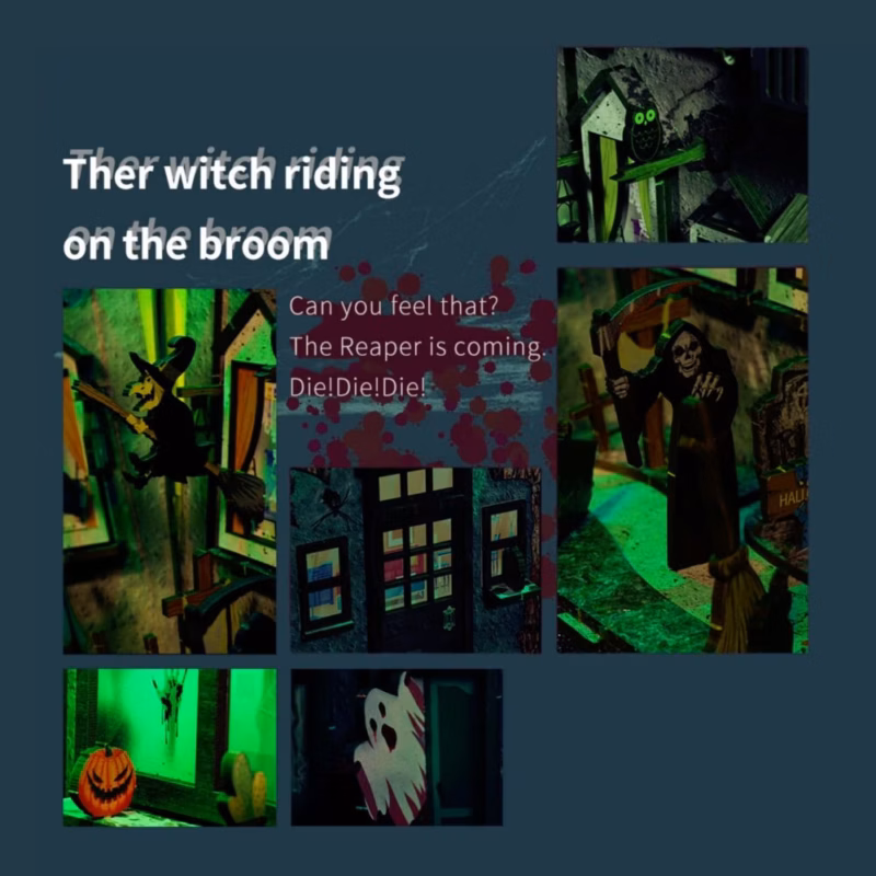 Spooky Alley Halloween DIY Book Nook Kit
