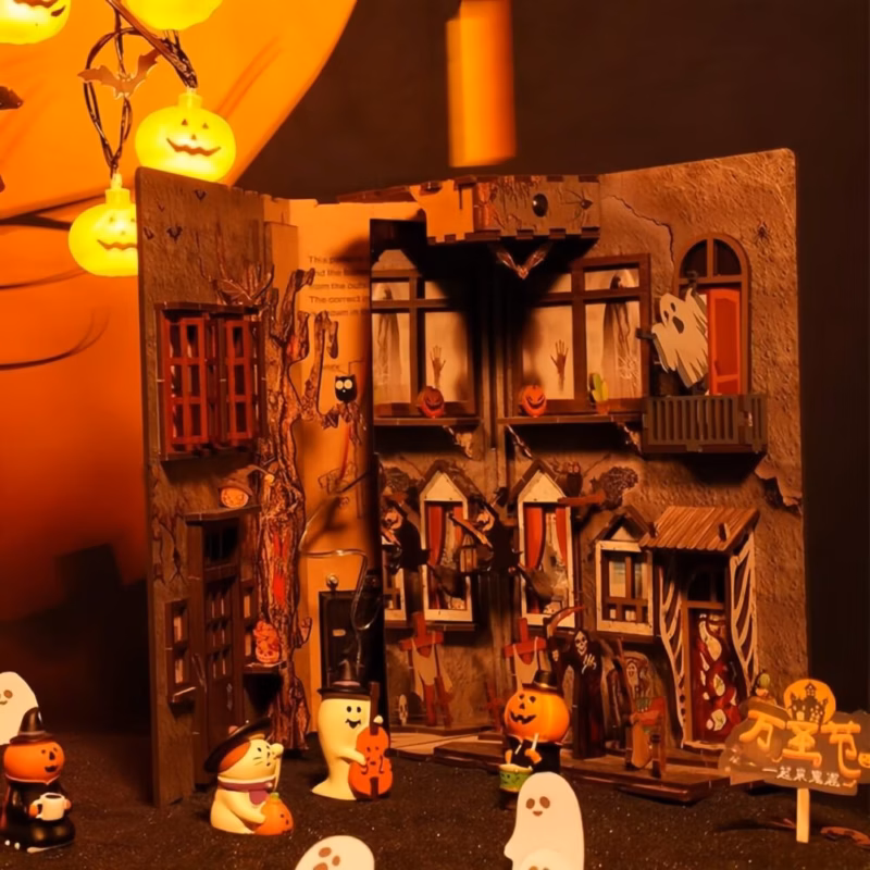 Spooky Alley Halloween DIY Book Nook Kit