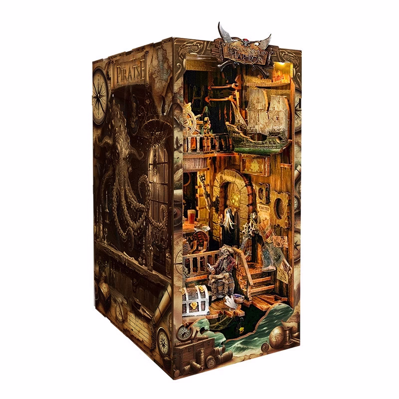 Pirates Oceans Rogue Harbor DIY Book Nook Kit