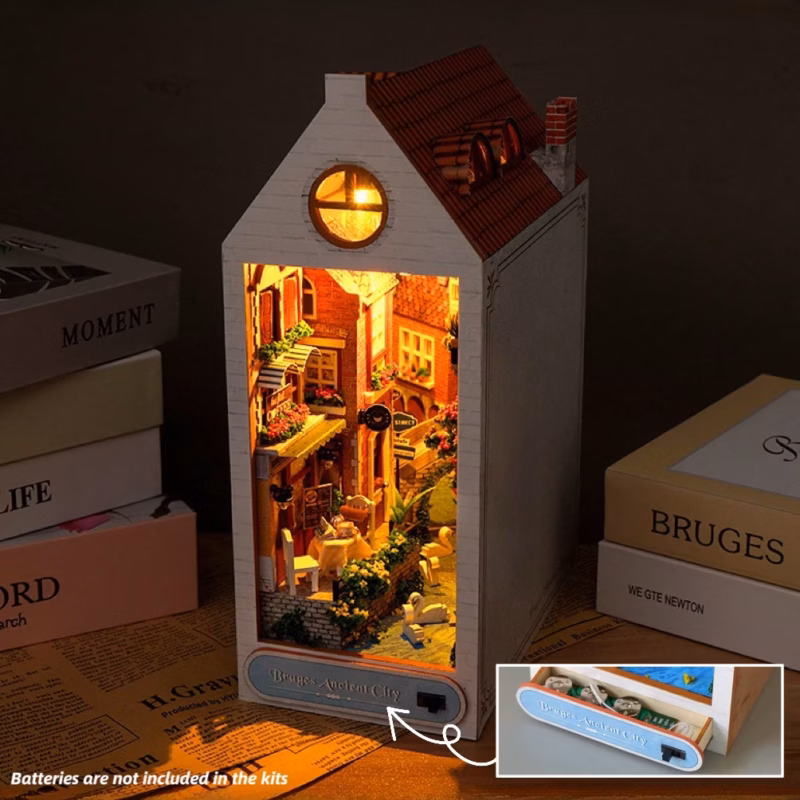The Ancient City of Bruges DIY Book Nook Kit
