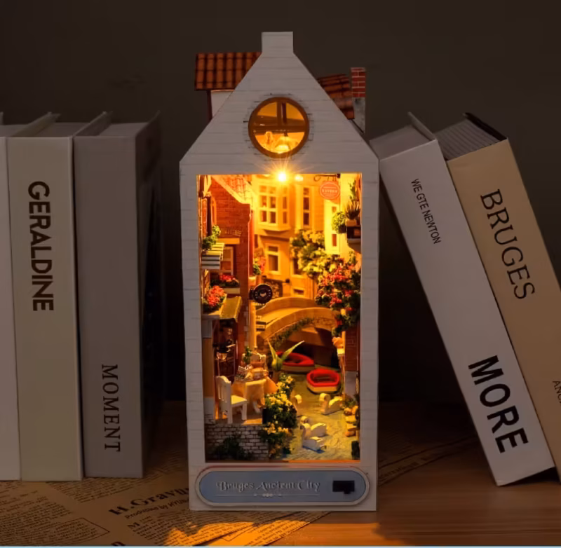 The Ancient City of Bruges DIY Book Nook Kit