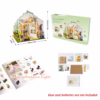 Transparent Sunshine Flowers Mini Doll House