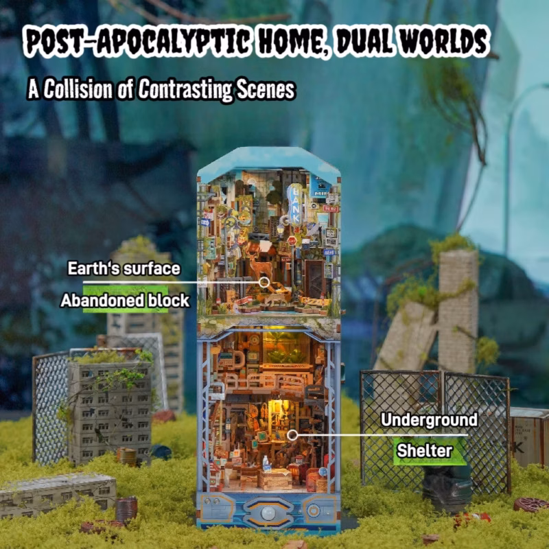 No. 0 Shelter/Train to Busan/Zombies/Survival in the Apocalypse DIY Book Nook Kit