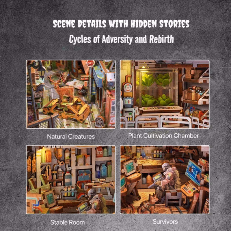 No. 0 Shelter/Train to Busan/Zombies/Survival in the Apocalypse DIY Book Nook Kit