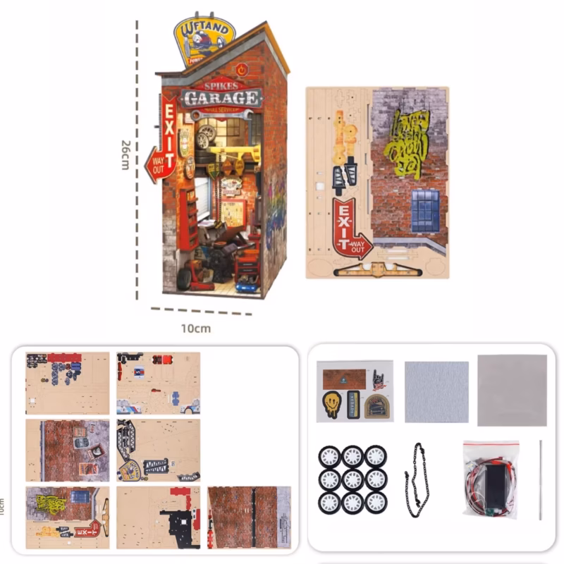 Spikes Garage DIY Book Nook Kit