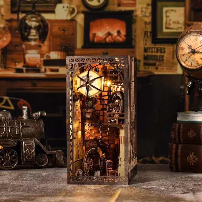 Uncle Peter’s Airship Warehouse DIY Book Nook Kit