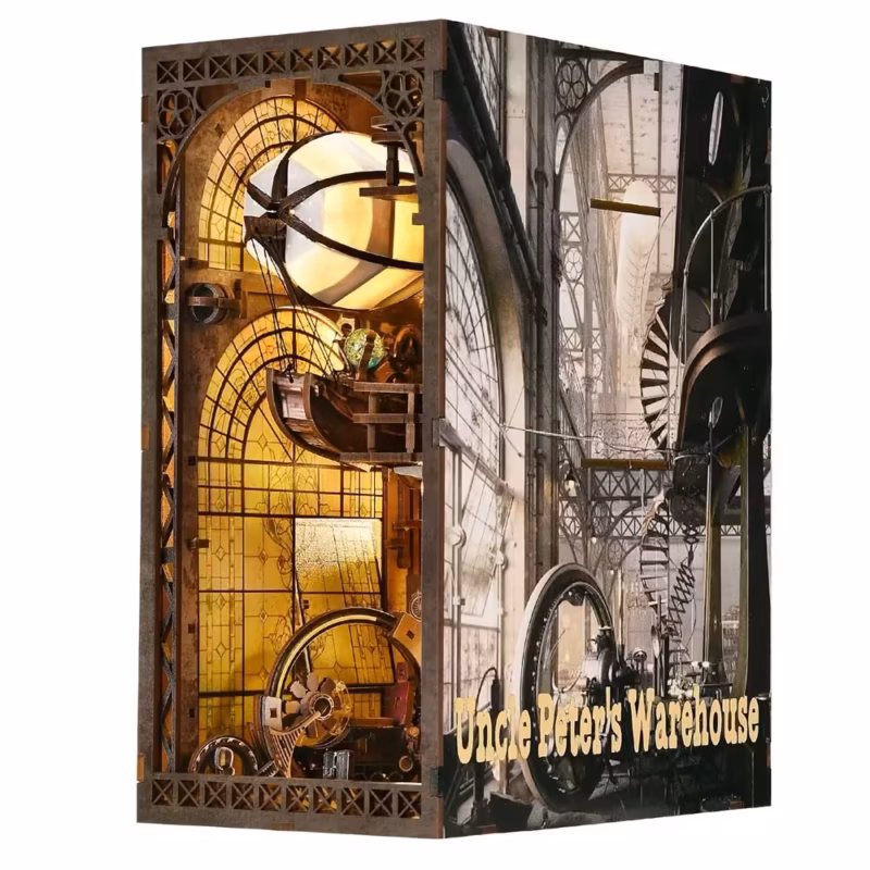 Uncle Peter’s Airship Warehouse DIY Book Nook Kit