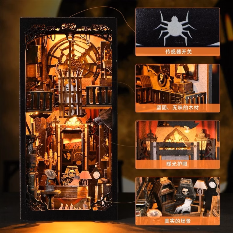 Dark Family The Adams DIY Book Nook Kit