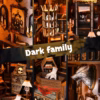 Dark Family The Adams DIY Book Nook Kit