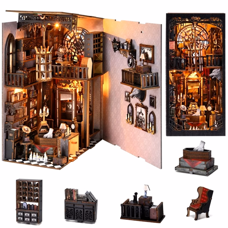 Dark Family The Adams DIY Book Nook Kit